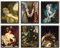 97 Decor French Decor – antike Wandkunstdrucke, Vintage-Poster, Rokoko-Gemälde, viktorianische Bilder, Heimdekoration, stimmungsvolle, maximalistische Dekoration für Schlafzimmer, 20,3 x 25,4 cm,