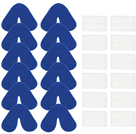 Nasenpads für CPAP Maske, 12ER Pack CPAP Nasenpads, Atmungsaktives, Waschbares Atemmaschinen Nasenpad, Schlafapnoe Masken Komfortpolster, Reduzieren Sie Rote Markierungen für Die Nasale Gesichtsabdeck