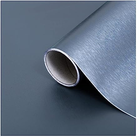 d-c-fix vinilo adhesivo muebles Gris de acero platino aspecto metálico autoadhesivo impermeable decorativo para cocina, armario, puerta, mesa papel pintado forrar rollo láminas 67,5 cm x 2 m
