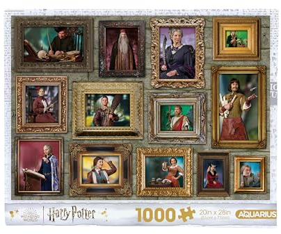 AQUARIUS Harry Potter Hexen & Zauberer 1000 Teile Puzzle (1000 Teile Puzzle) – blendfrei – präzise Passform – Offiziell lizenziertes Harry-Potter-Merchandise-Produkt und Sammlerstücke – 50,8 x 71,1 cm
