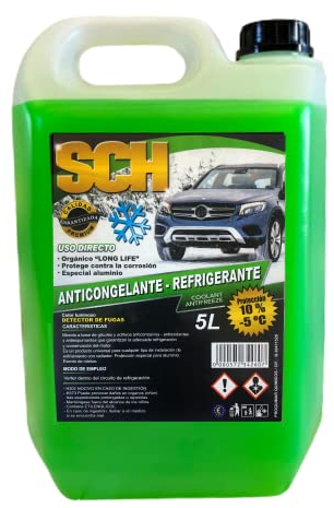 Proquimar Anticongelante Refrigerante para Coches. Varias graduaciones (10% Verde)