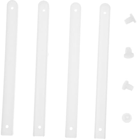 DOITOOL 16 Stk Schubladenführungen Schubladenschienen Dia- Und Negativscanner Schublade Stoppt Gleitschienen Für Schubladen Ersatzküchenschublade Kabinett Spur Weiß Plastik Schwer