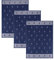 Kracht Geschirrtuch Anker 3er-Pack Halbleinen dunkelblau Größe 50x70 cm
