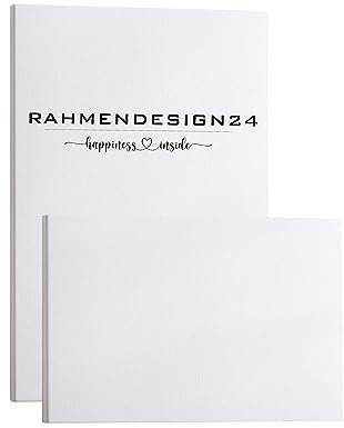Rahmendesign24 Bespannter Keilrahmen/Leinwand (unbedruckt), 80x150cm, 260g/m² (100% PES), 18 mm (Standard)