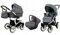 BabyLux® Bambimo Kinderwagen Set 3 in 1 - Optimal - incl. Babywanne, Buggy Sportsitz, Auto-Babyschale - Autositz - Kinderwagenset - Kombikinderwagen mit Wickeltasche, Regenschutz usw.