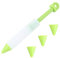 Milisten Russian Food Cupcake Filling Injector Food Writer Pen Cake Piping Pen Ice Cream Decor Silicone Cupcake Russian Cream Decor Cake Decorating Icing DIY Chocolate Pipeline