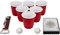 Lizzy Mini Beer Pong Game Set | 2 Mini Balls, 12 Mini Red Cups, 1 Bottle Opner, 1 pack Card | Drinking Game for Stag & Hen Parties, Christmas and Holidays