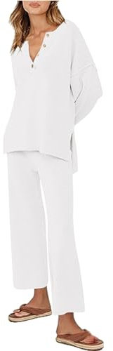 CXKOLD womens boiler suit sweat suit women's+trouser+suits co ord sets for women skirt summer co ord sets for women modest casual shoulder top & printed pants two-piece set light brown women top