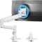 Ultrawide Monitor Mount – Heavy-Duty Gas Spring Arm for 17-57” Monitors, Weight Capacity 2~20kg, Height Adjustment, Cable Management, VESA 75/100 mm, White