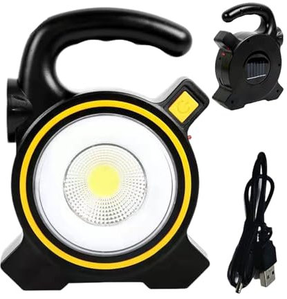 Dtaigou Camping Solarleuchten - Handheld Camping Lampe - USB Wiederaufladbare Outdoor Zelt Lampe, Tragbare Elektrische Laterne für Angeln Wandern