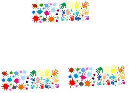 POPETPOP 3stücke Pvc Cartoon Handprint Sticker Wandaufkleber Für Kinderzimmer Bunte Wasserfarben Handprints Für Kreative Wandgestaltung Abnehmbar Und Leicht Zu Splicing Für Zuhause Und