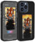E Ink Handyhülle für iPhone 16 Pro Max, 16 Pro Smart Ink Screen Handyhülle, NFC-Speicherhülle für iPhone mit Foto-Bildschirm, Funda Digital Intelligent (für iPhone 16) Schwarz