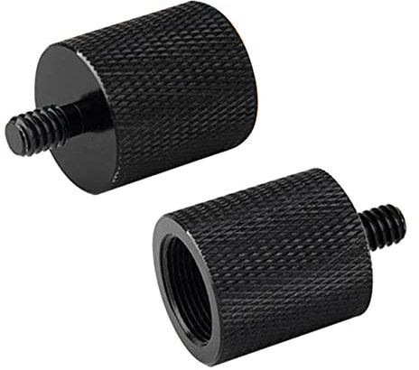 2Pcs Microphone Stand Adapter Male to Female Mic Screw Screws for Camera Monopods and Quick Release Plates Durable Construction