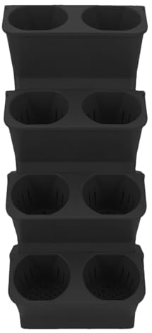 Generico Macetero Vertical para jardín | Soporte de Pared para Plantas de 4 Piezas | Decoración del hogar, Jardinera Vertical multinivel para balcón, salón, Pasillo, Porche, Patio,