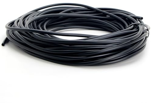 5 m Black Aquarium Airline Tubing 4-6 mm Flexible Durable Air Line for Air Pump Tank Pond Terrarium Aquarium K2aqua