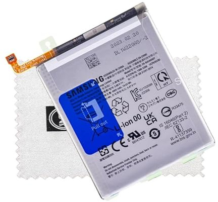 Original Akku für EB-BA546ABY für Samsung Galaxy A55 5G A556 / A35 5G A356 / A25 A256 / A54 A546 / A34 A346 mit Reinigungstuch Shlok