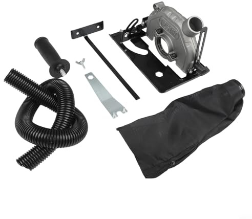 Verstellbarer Winkelschleifer Halterung Schneidsockel Ständer für 100mm bis 125mm Winkelschleifer - 0-45° Neigung & 0-40mm Tiefenverstellung, Metall- und PP-Konstruktion