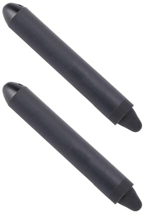 Demeras Stylet pour Appareils à écran Tactile, Empêche Le Stylet de Tablette de Se Plier, 2 Pièces, Mignon adapté aux Enfants pour Smartphones (Noir)
