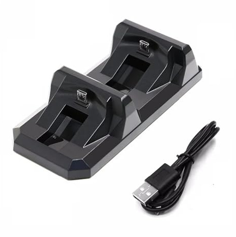 Compatibile Con I Controller Wireless Sony PlayStation 4 PS4 DualShock 4, Accessori Da Gioco Con Base For Supporto Di Ricarica For Dock Di Ricarica Doppio