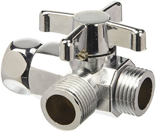 Deviatore Di Flusso Per Colonna Doccia Ricambio. Supporto Che Consente Di Deviare L'Acqua O Alla Doccia Oppure Al Soffione. Finitura Cromata.