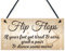 RED OCEAN Flip Flop Grab A Pair And Dance Wedding Prop Hanging Plaque Decoration Gift Sign