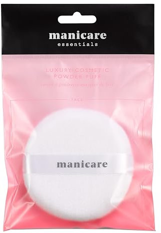 Manicare Kosmetik-Puff, luxuriös, besonders weich, Velours, für Gesichts-Make-up, wasch-, wiederverwendbar, für kompaktes/loses Puder, einfach nutzbar, für makelloses Make-up, zum Fixieren und Formen