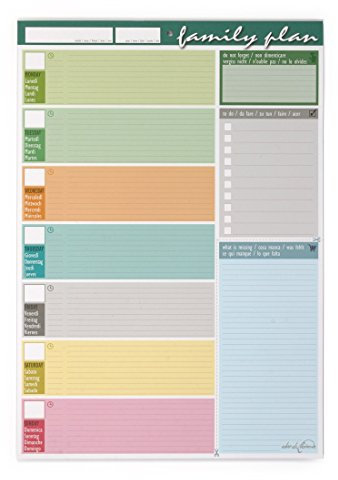 Wochenplaner für die Familie 30 x 42 cm – Planer für die ganze Familie – Family Planner