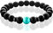 FABACH Spirituals™ Chakra Perlenarmband mit 8mm Turquoise-Perle, Lavastein und Onyx-Naturstein (schwarz) - Yoga Armband aus 21 Heilsteinen - Energiearmband für Damen und Herren