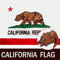 GORISE Kalifornische Staatsflagge, 90 x 150 cm, bestickt, 300D-Nylon-Flagge mit genähten Streifen, California Republik, Bärenstaat-Flagge (Kalifornien-Flagge 3 x 5)