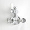 Milano Elizabeth Traditional Exposed Twin Thermostatic Mixer Shower Valve - Chrome White