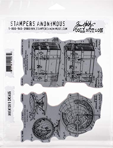 Tim Holtz 622146 INVENTOR stamp CLING RBBR Stempel-Set 9, Einheitsgröße