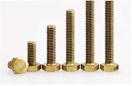 Viti in ottone, viti a testa esagonale in ottone, viti a testa esagonale in ottone-M12 * 25 mm