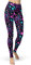 sissycos Damen 80er Artistic Leggings, Bunte Print Sanft Hohe Taille Lang Regular und Plus Size(Tie Dye Leggings-lila,L)