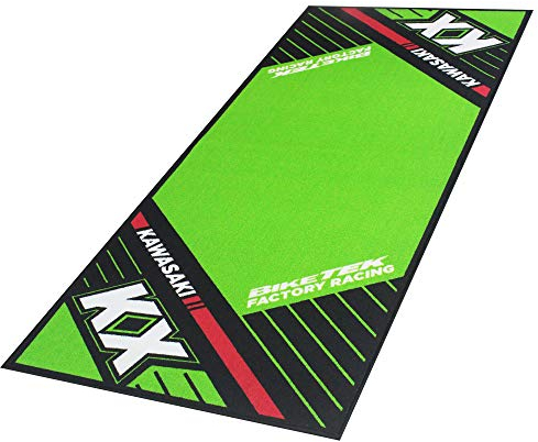 Bike It Teppich Biketek Kawasaki KX II Serie 5 Garagenmatte Motorradteppich