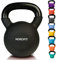 Nordfit Neoprene Coated Cast Iron Kettlebell Weights - Kettle Bells (4kg, 6kg, 8kg, 10kg, 12kg, 14kg, 16kg, 18kg, 20kg) - Home Gym, Fitness, Exercise, Cardio Strength Training and Weight Lifting