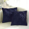 decorUhome 2er Set Kunstfell Kissenbezüge 40x40 cm Dekorative Weich Plüsch Flauschig Samt Kissenhülle 40x40 cm Quadratisch Boho Neutral Kissenbezug für Sofa Navy