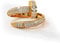 L & M Accessorize,925-Sterling-Silver Nail Ring for Women for VALENTINE,Love Ring,18K Gold Plated Nail, Promise, Diamond Crystal, Stackable for Women, Precious Metal, Cubic Zirconia