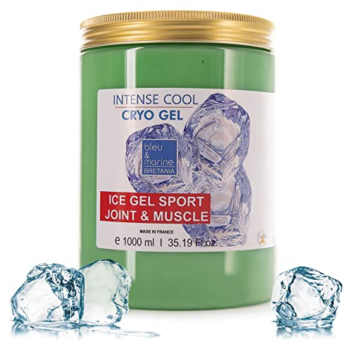 Bleu & Marine Bretania Profesional Gel Frío 1000 ML | Ideal para Deportistas | Alivia Piernas y Pies Cansados | Estimula Circulación | Efecto Refrescante, Relax, Sin Residuo