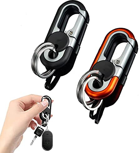 Vulevirtue Auto-Schlüsselanhänger für Herren, 2PCS Schlüsselanhänger aus Metall fürs Auto, Auto Schlüsselanhänger mit 4 Schlüsselanhängern, Schwerlast Auto Schlüsselanhänger Ersetzen Zubehör