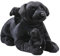 Wild Republic Cuddlekins Jumbo Mutter und Welpen Schwarzer Labrador, Stofftier, 76 cm, Plüschtier, Füllung aus gesponnenen recycelten Wasserflaschen
