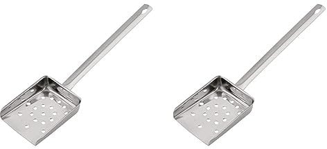 Vogue J611 Flat Handled Chip Scoop 10X8.6X2.5cm Food French Fries Shovel Fry (Pack of 2)
