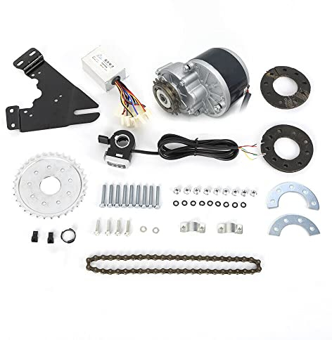 simimasen 250W 24V E-Bike Conversion Kit - Elektro Fahrrad Thumb Kit Elektrofahrrad Umbausatz Hinterrad Heckmotor