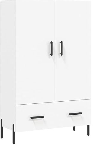 vidaXL Vitrine Schrank weiß 69,5x31x115 cm Composite Holz