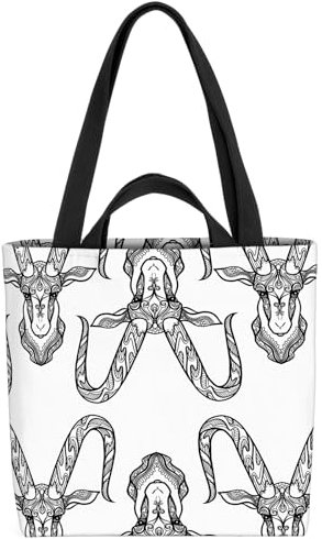 VOID Capricorn Steinbock Horoskop Tasche 33x33x14cm,15l Einkaufs-Beutel Shopper Einkaufs-Tasche Bag