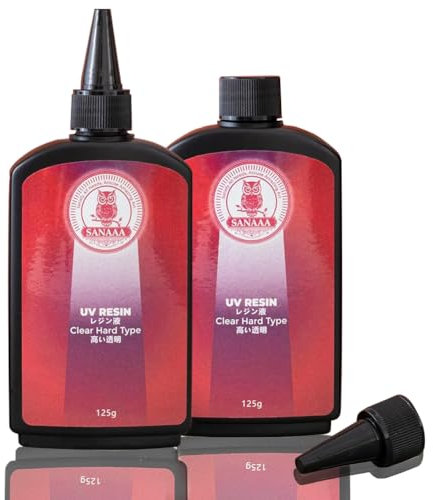 UV-Harz Crystal Hart Typ Hart 250g UV Härten Ultraviolett-Härtung Harz Transparent Sonnenlicht aktiviert Harz für DIY Harz Schmuck Herstellung