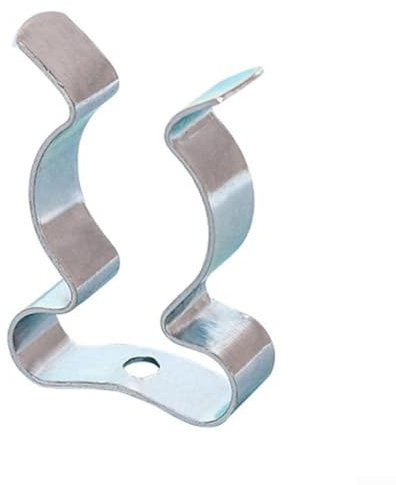 Lot de 10 pinces à ressort en éponge très résistantes, 6 mm-50 mm, clips de fixation murale pour outils, balais, brosses et râteaux, acier au manganèse, argent (12 mm)