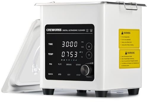 CREWORKS Ultraschallreiniger mit Heizfunktion - Vielseitiger Reiniger für Zahnprothesen, Schmuck & Brillen (1L)