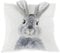 MC-Trend Kissenhülle Schlappohr Kissenbezug Ostern 40x39 Hasenkissen Kissenbezug Hase Osterhase mit Reißverschluss und angenähten Plüschohren (1)