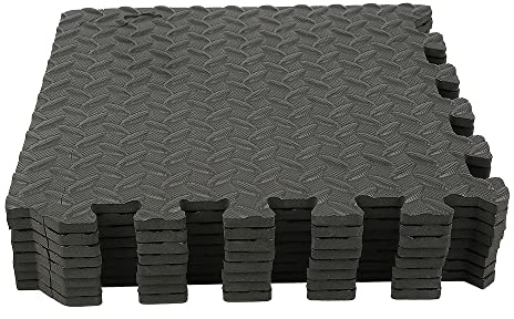 Tapis de Sport de Sol Salle de Fitness, Dalles en Mousse sans BPA, Tapis Sport fitness Tapis de Protection Antidérapant pour Salle de Gym, Fitness, Sol de Sport, Garage