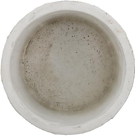 OFFSCH Vaso Da Fiori Creativo in Cemento Bianco Contenitore Per Bonsai E Piante Grasse Per Casa Ufficio Giardino